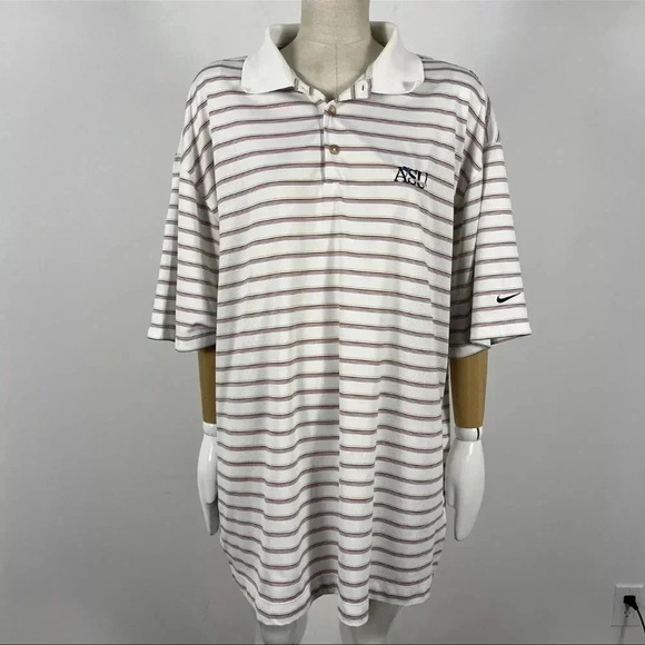 ❤️ Nike DRI FIT Polo Shirt Arizona State University Sun Devils Mens 2XL - Picture 2 of 9
